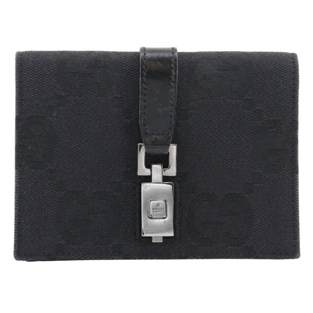 

GUCCI Jackie line Waist bag Belt bag black GG canvas Women Used