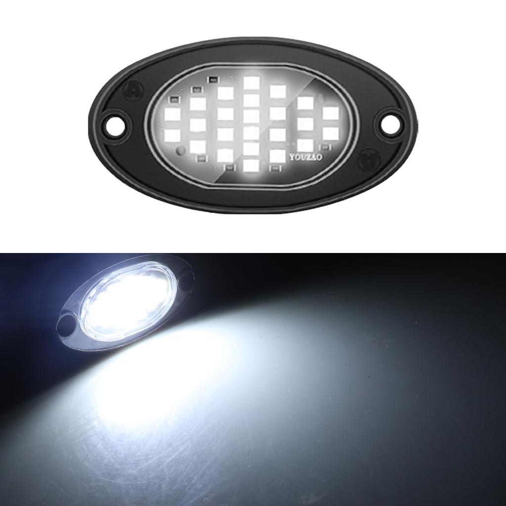 1pcs Car Chassis Light Underbody Glow LED Lights 24SMD Atmosphere Light for TV UTV Offroad Rock Lights 12v