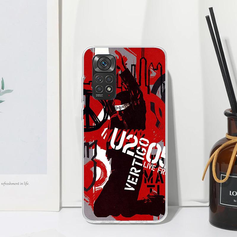 Band U-U2 Rock Phone Case For Xiaomi Redmi Note 15 13 14S 14 Pro Plus 12S 11S 10S 12 11E 10 11T Art Fundas Back Cover Redmi Note