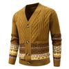 Autumn Winter 2025 Cardigan Sweaters for Men Jumper Warm Sueter Masculino Vintage Christmas Man Luxury Knitted Sweater Coats 4XL