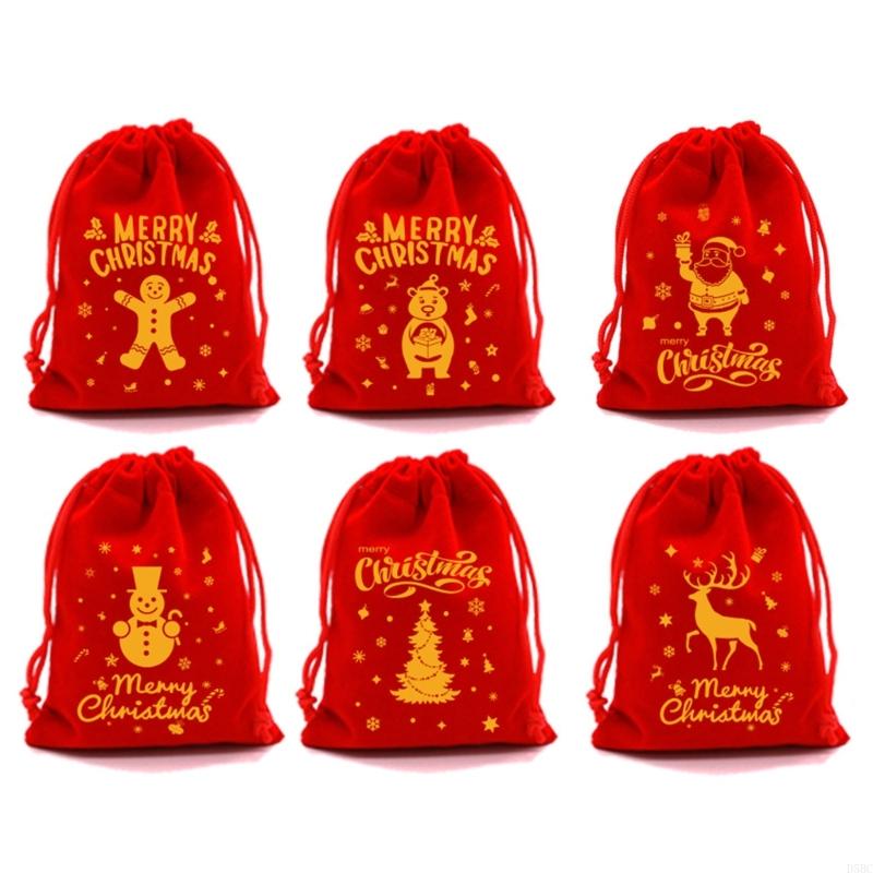 6 Pack Premium Holiday Packaging 20x30cm Use Gift Bags for Seasonal Sweets Decorations and Celebration Supplies