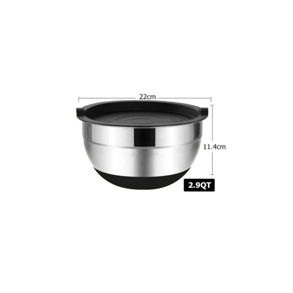 Stainless Steel Storage Bowls With Lids Salad Bowl New Mixing Bowls