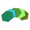 AD23-5Pcs/Set Hexagon Felt Board Hexagonal Felt Wall Sticker Multifunction 3D Decorative Home Message Board Self-Adhesive Kids R