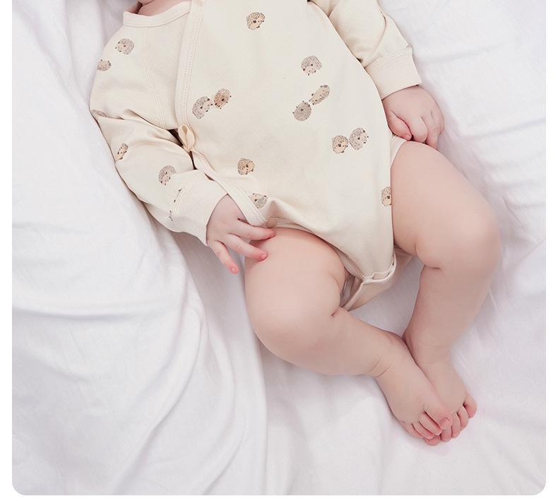 Newborn Unisex Cotton Long Sleeve Romper for Spring & Autumn