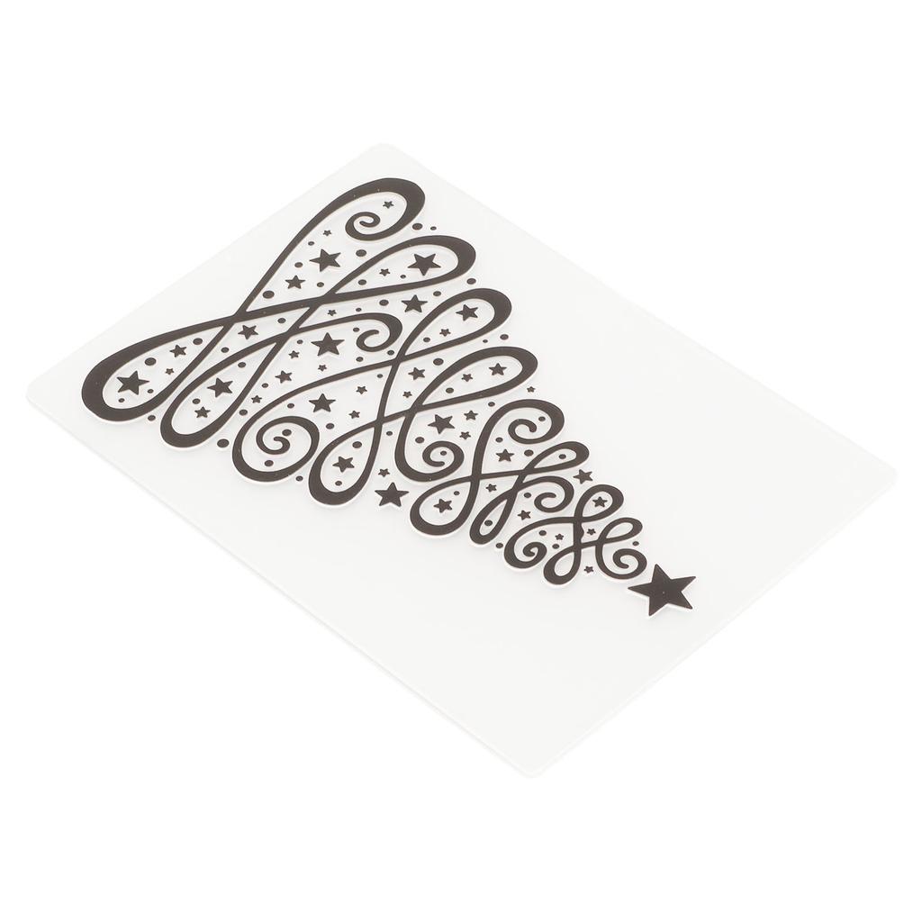4 Sheets Embossing Folders Christmas Theme Reusable DIY Embossing Folders for Envelope Photo Albums
