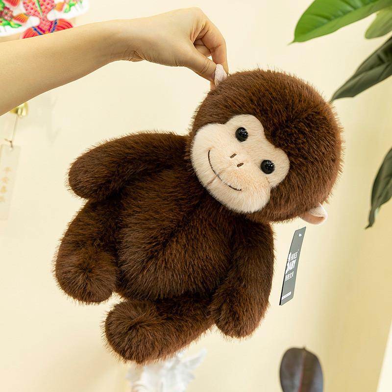 Macaque Nosed Snub Monkey Plush Toy Cute Cartoon Girl Children Holiday Gift Doll