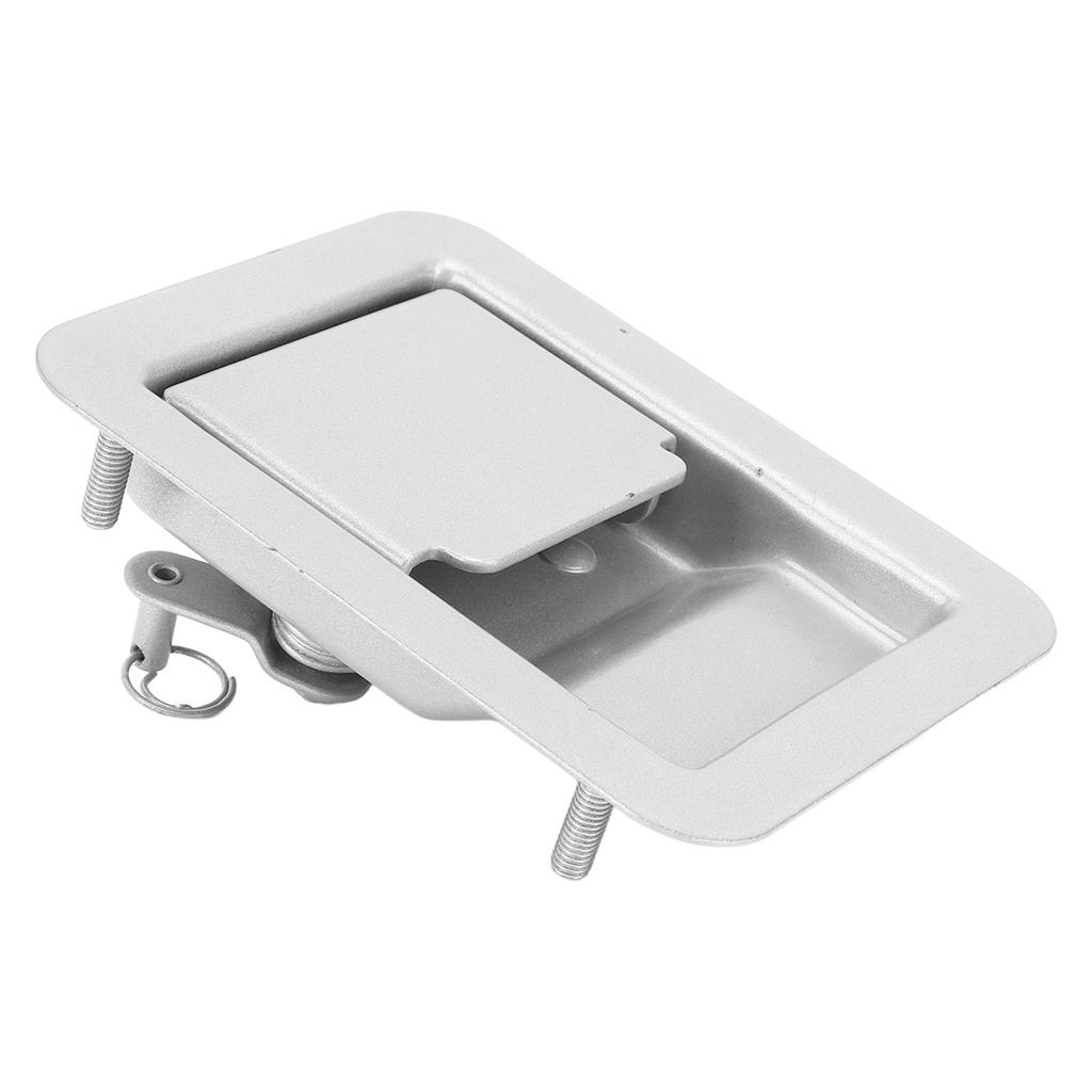 RV Toolbox Handle Latch 140 X 108mm Trailer Camper Truck Built In Door Lock Toolbox Handle Silver