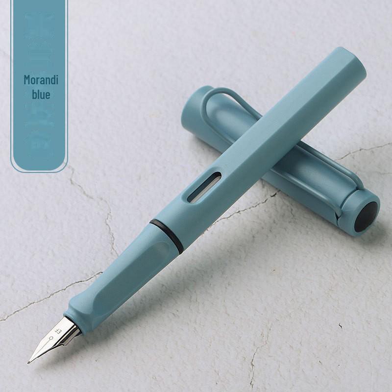Zhengzi Student Fountain Pen - Iridium Gold 0.5mm Nib, 0.38mm Replaceable Ink Capsule, Steel Construction