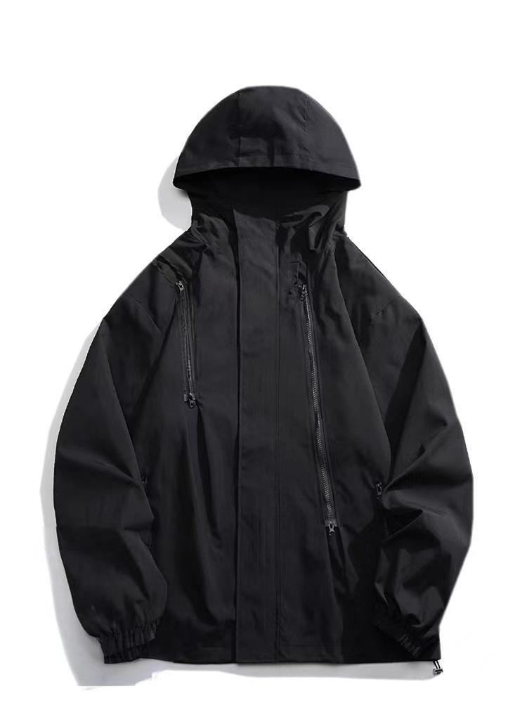 

Женская ветрозащитная и водонепроницаемая куртка 3-в-1 для альпинизма: Осень/Зима Унисекс Модная Верхняя Одежда L (100-120 jin)