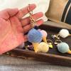 Schattige IJshoorntje Pluche Sleutelhanger Cartoon Pompom Tas Bedeltje Auto Sleutelhanger Accessoire
