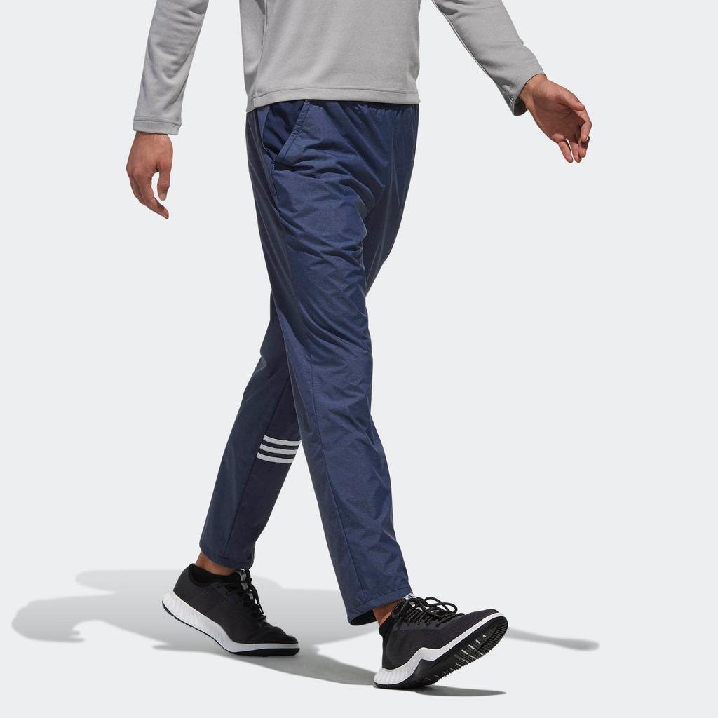 Adidas Striped Simple Breathable Durable Elastic Knitted Sports Pants Men Bottoms Navy-Blue DH3999
