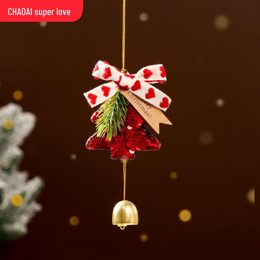 2026 Christmas Bell Wreath Ornaments - Festive Tree Decorations & Hanging Accessories