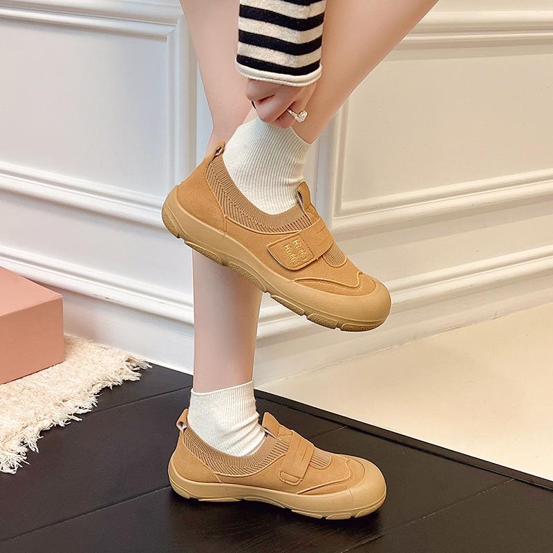 2025 summer new women's breathable thick-soled two wear sandals and one pedal Velcro sports and leisure bag head women's shoes