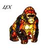 Exquisite Desktop Ornament for Home Vintage Stained Glass Style Desk Lamp, Cute Animal Night Light, Decorative Retro Lamp Reading Bedroom Bedside Kids