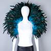 Party Luxury Scarf Feather Cosplay Designer Punk Halloween Masked Ball Carnival Feather Punk Carnival Party Apparel Accessories