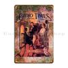 New Vintage Calendar Page Metal Plaque Character Classic Wall Funny Rusty Tin Sign Poster
