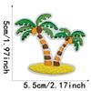 Beach Theme Embroidered Iron On Patches Embroidery Applique Patches Iron On Clothing Repair Patches for Clothes Jackets