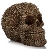 Creative Craft Skull Flowers Sculpture Horror Screw Gear Mechanical Style Statue Home Halloween Skeleton Head Decorative Crafts