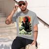 Zilla T Shirt Great Wave Funny Tshirt For Unisex Unisex Japanese Tshirt D Tshirts One Stret Casual Tee 2026 New Model Shortsleeve