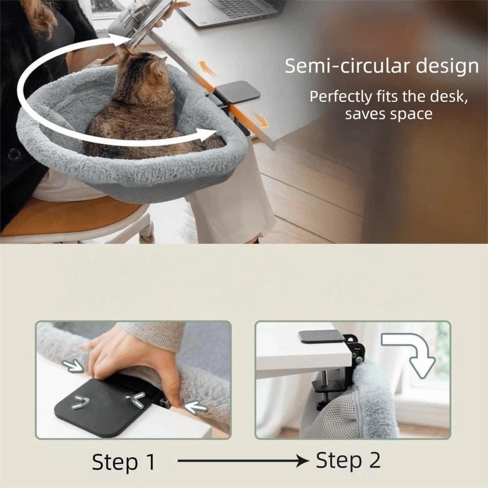 Space Saving Cat Table Bed Semi-Circular Cat Perch Creative Cat Nest  Home