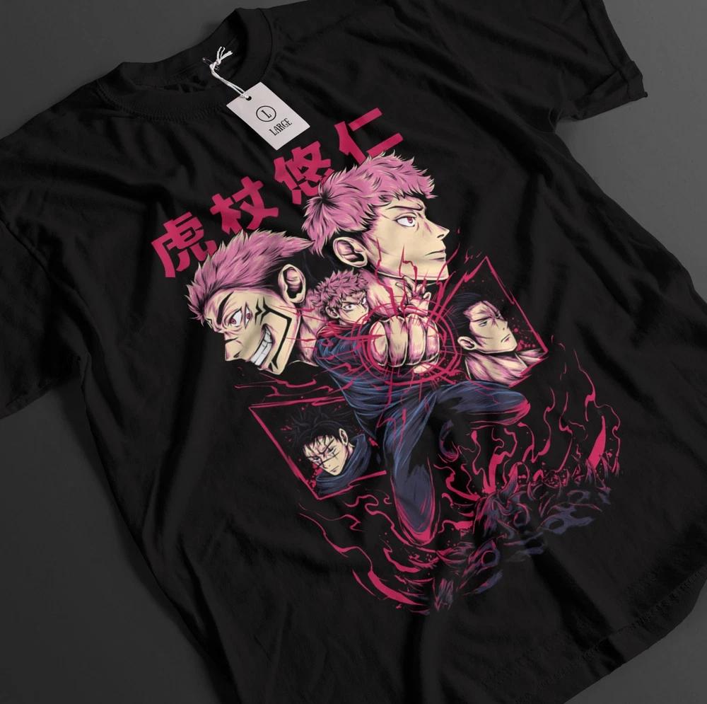 Jujutsu Kaisen Shirt Sukuna TShirt Gojo Itadori Megumi Top JJK Anime Unisex Tee