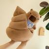 Spoof Baba Wo Kapibara Plush Toy Removable Poop Funny Capybara Doll Sleeping Accompanying Doll