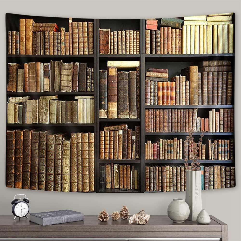 Tapestry for a vintage bookshelf 75x100