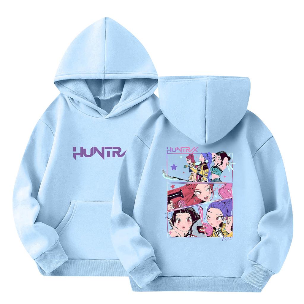 Dětská mikina s kapucí Chlapecká a dívčí módní potištěná mikina s dlouhým rukávem