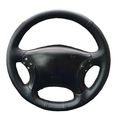 Customized Original DIY Car Steering Wheel Cover For Mercedes Benz W203 C-Class 2001-2007 Leather Braid For Steering