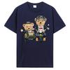 Teddy Bear Ted Scratching Print T Shirt Clothing Funny Men Short Sleeve T-shirt Unisex T-Shirt