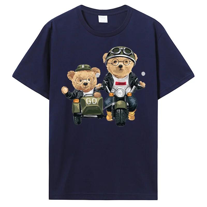 Teddy Bear Ted Scratching Print T Shirt Clothing Funny Men Short Sleeve T-shirt Unisex T-Shirt XXXXL