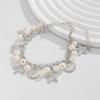 Ocean Vacation Style Starfish Scallop Shell Anklet, Bohemian Stacked Imitation Pearl Beaded Feet