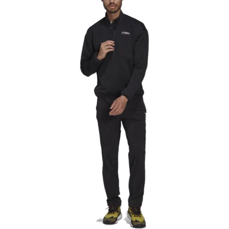 Adidas Terrex Hike Half-Zip Fleece Jacket Men Jackets Black HH9252