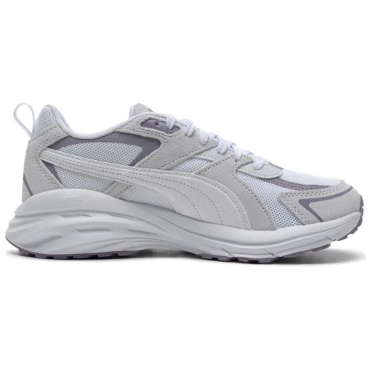 New PUMA Hypnotic LS Abrasion Resistant, Breathable, Lightweight Low Top Running Shoes Women's White Gray 395295-18