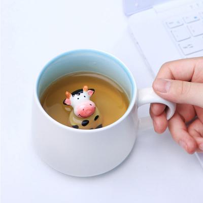Creative Cute 3D Animals Shape Ceramic Mug Milk Coffee Cup With Handle For Gift Home Kitchen Drinkware Muti-Shape Mugs