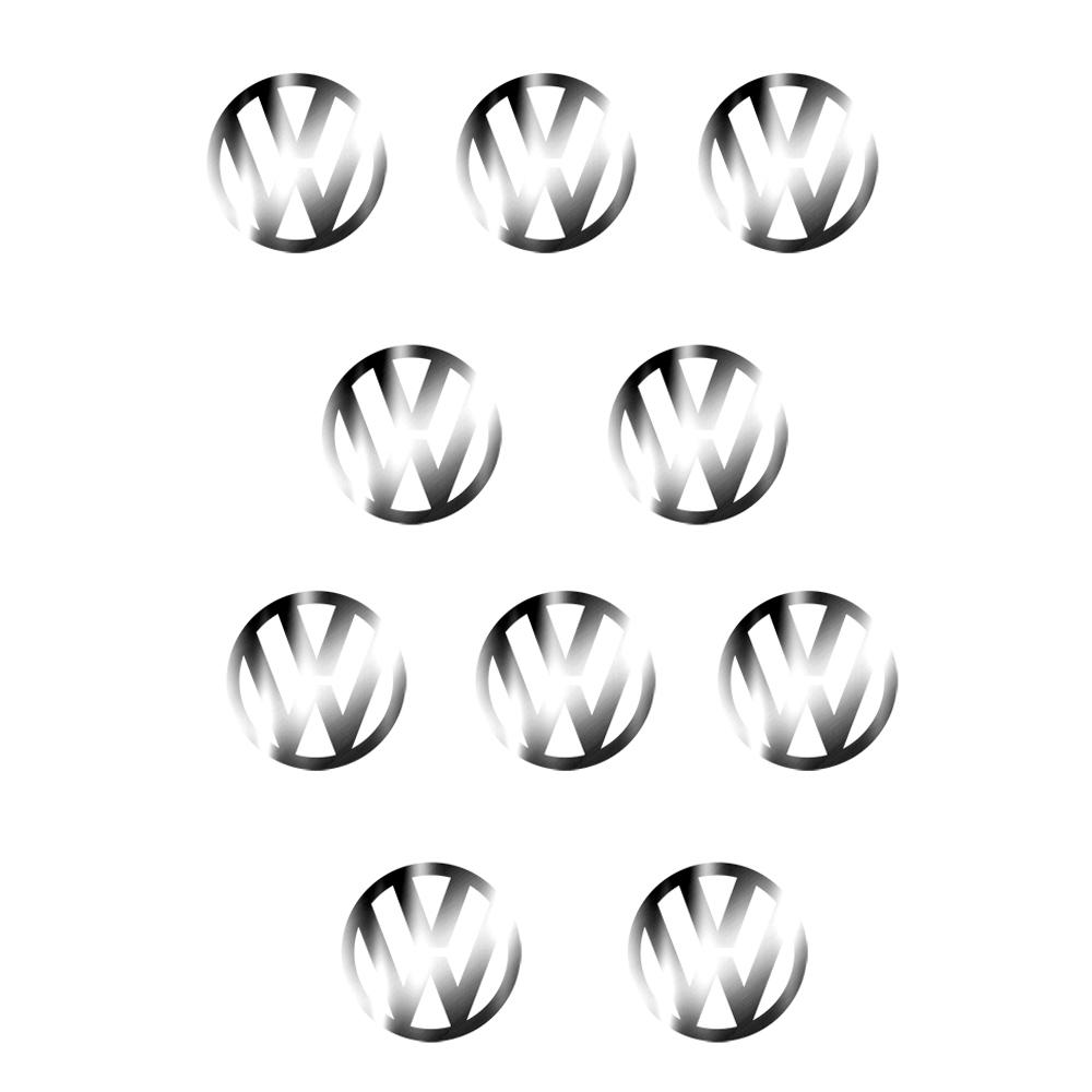 VW Car Accessories Metal Nickel Badge Interior Sticker Auto Decoration For Volkswagen GTI Golf Polo Passat VW CC Tiguan Jetta Taigo EP1
