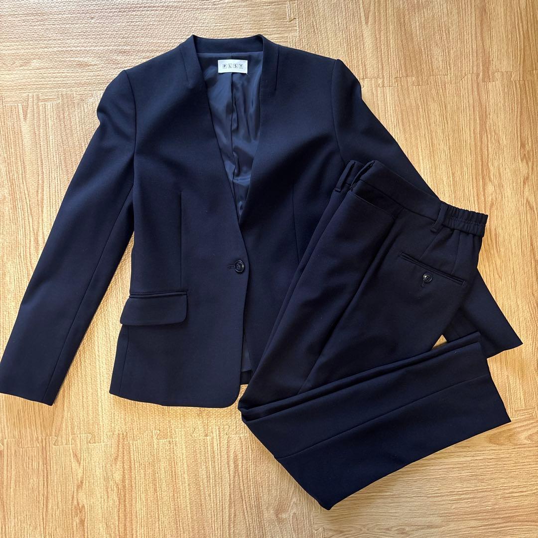 PLST Navy Suit Top and Bottom XS