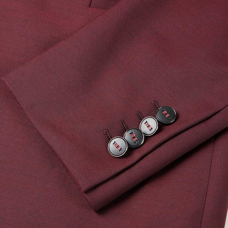 Men's Wool Blend Business Suit Jacket