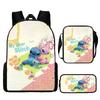 Lilo Unisex Kids Backpack Set Waterproof Oxford School Activities Outdoor