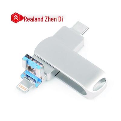 Realand 3-in-1 iPhone USB Flash Drive CN Plug (adapter Included)