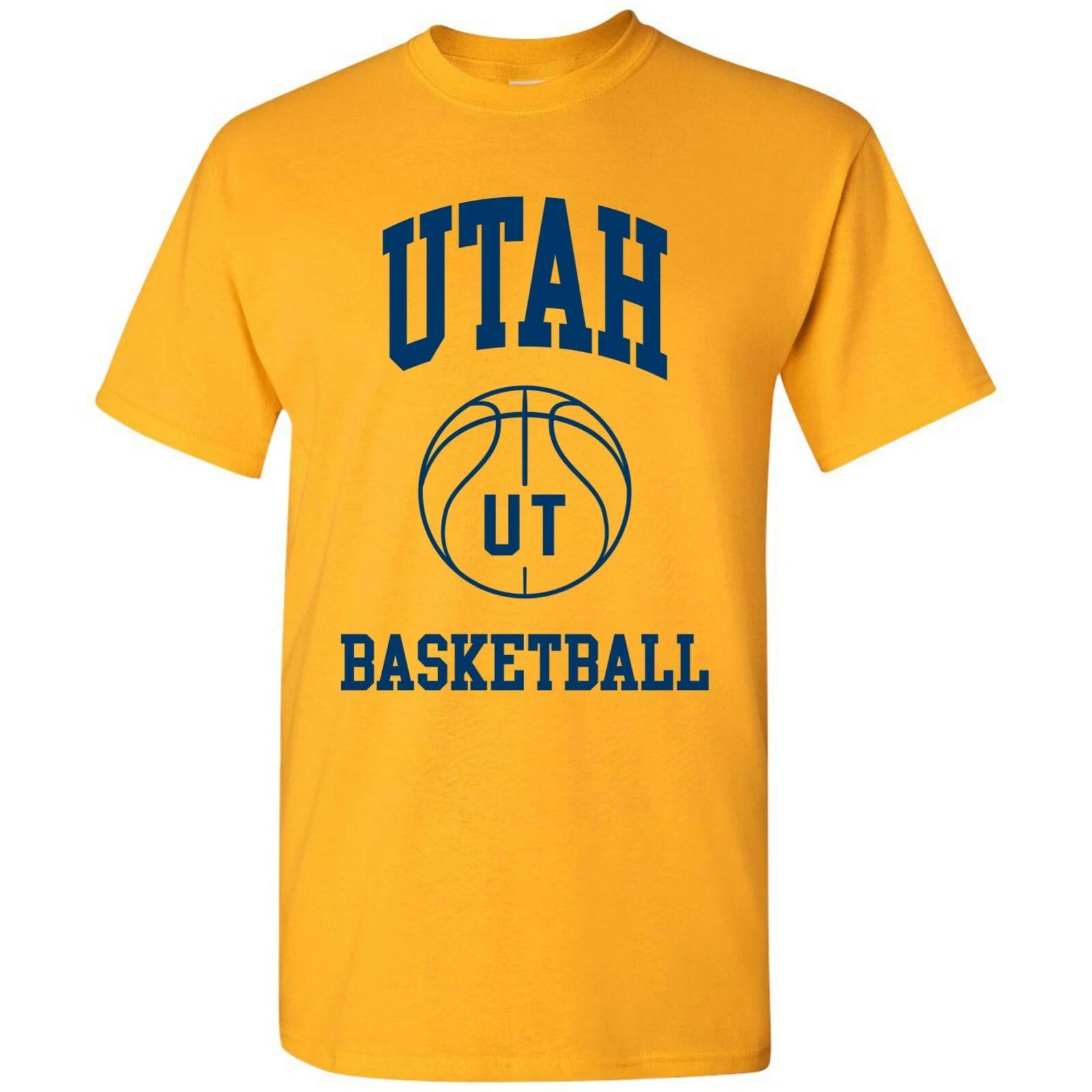 Utah Classic Basketball Arch Basic Cotton T-Shirt 3XL