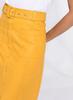 Handmade Yellow Lambskin Unique Women's Skirt Hot Slim Leather Genuine Belt