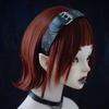 Punk Rivet Headband Dark Subculture Double-breasted Hair Accessories Goth Headdress Spice Girl Headband Accessories for Women