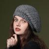 Elastic Knitted Berets British Style Artist Hat Fashion Newsboy Cap  Outdoor