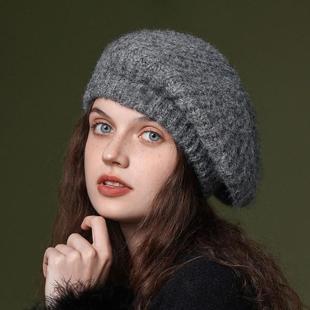 Elastic Knitted Berets British Style Artist Hat Fashion Newsboy Cap Outdoor