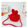 Kids Purses New Year Gift Plush Handbag Rabbit Shoulder Bag Messenger Bag Crossbody Bag Coins Bag