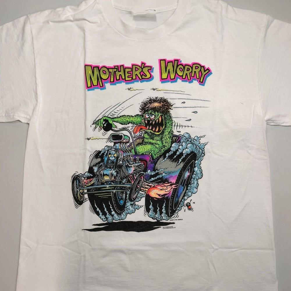 

Ed Roth Art Rat Fink Mother#039s Worry TShirt Unisex Tee Size S4XL CB235 Unisex T-Shirt XL