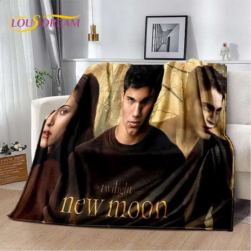 Die Twilight Saga HD-bedruckte weiche Plüschdecke, Flanelldecke, Überwurf, Decke für Wohnzimmer, Schlafzimmer, Bett, Sofa, Picknick, Abdeckung für Kinder