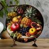 1PC Vintage Fruit Tin Sign Pineapple Grape Pomegranate Art Retro Metal Poster Home Bar Wall Decor Christmas Gift