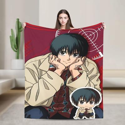 Yoichi Nagumo Flannel Throw Blankets Sakamoto Days Anime Blankets for Bedding Office Soft Plush Thin Quilt